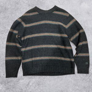 Quiksilver Men's Grey and Navy Jumper